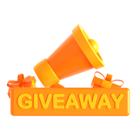 Giveaway Announcement  3D Icon