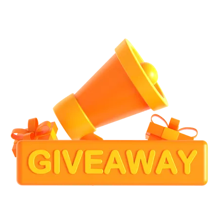 Giveaway Announcement  3D Icon