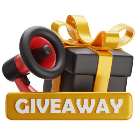 Giveaway Announcement  3D Icon