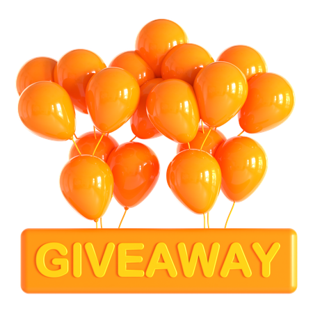 Giveaway Balloons  3D Icon
