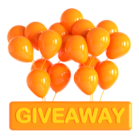 Giveaway Balloons  3D Icon