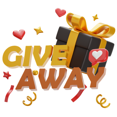 Giveaway Gift  3D Icon