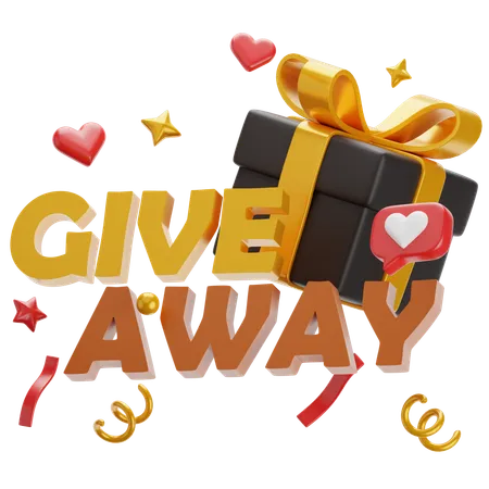 Giveaway Gift  3D Icon