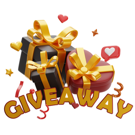 Giveaway Gift  3D Icon