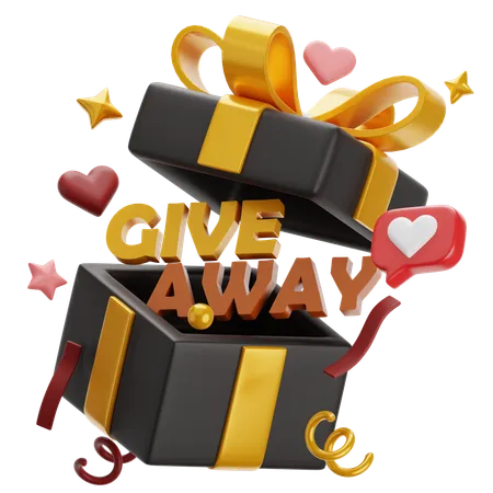 Giveaway Gift  3D Icon