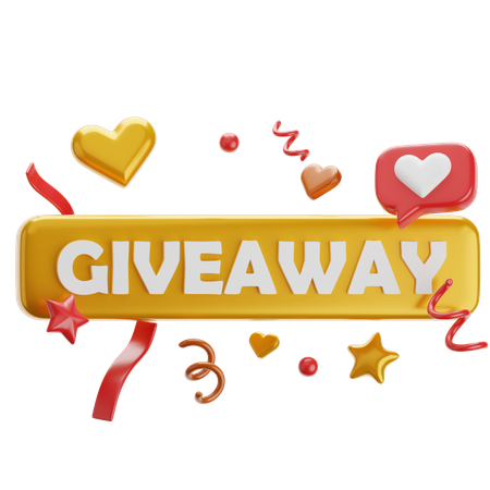 Giveaway Notifiaction  3D Icon