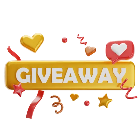 Giveaway Notifiaction  3D Icon