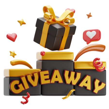 Giveaway Podium  3D Icon