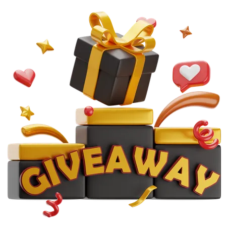 Giveaway Podium  3D Icon