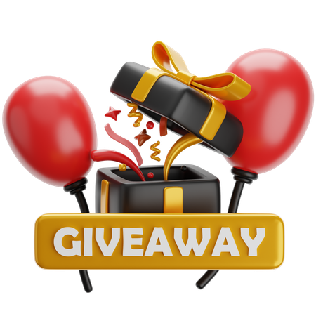 Giveaway Present  3D Icon