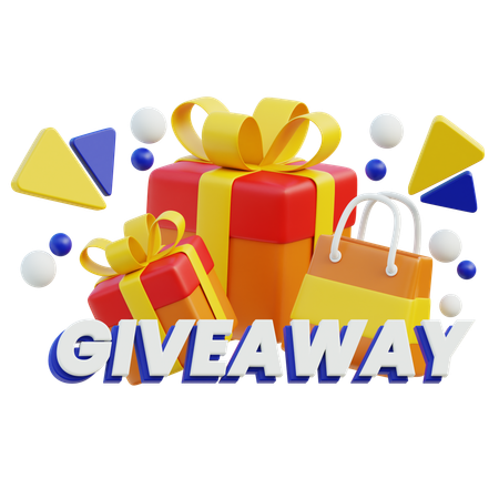 Giveaway Promotion  3D Icon