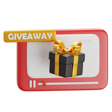 Giveaway Video  3D Icon