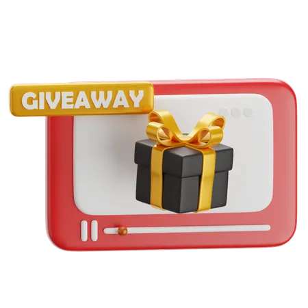 Giveaway Video  3D Icon