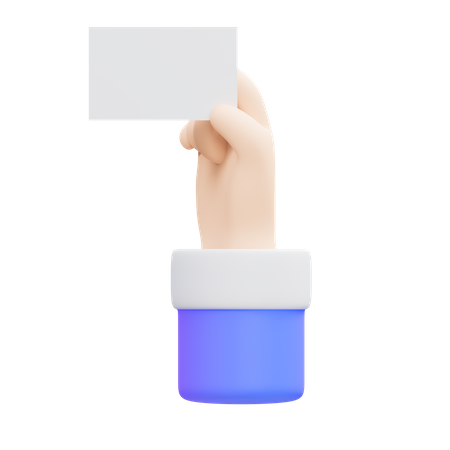 Giving Card Gesture  3D Icon