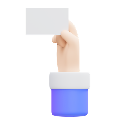 Giving Card Gesture  3D Icon