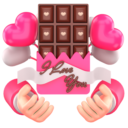 Giving Chocolate  3D Icon