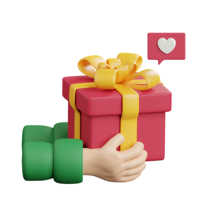 Giving gift  3D Icon