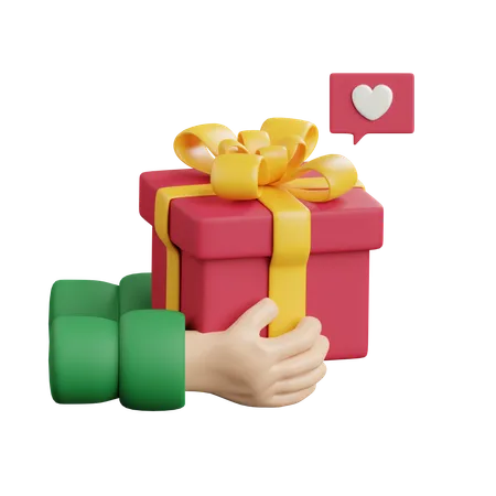 Giving gift  3D Icon