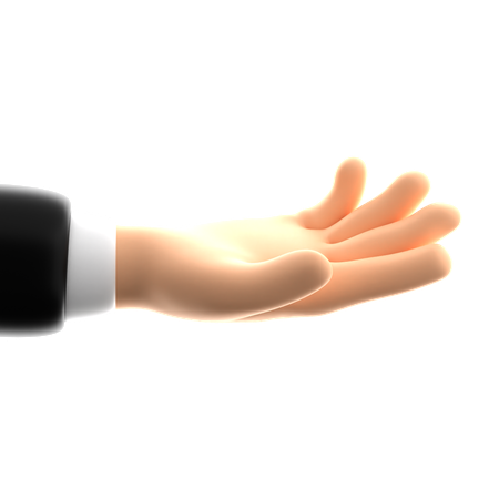 Giving Hand Gesture  3D Icon