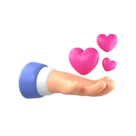 Giving Love  3D Icon