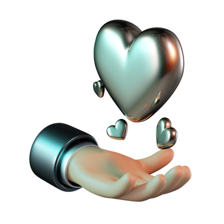 Giving Love  3D Icon