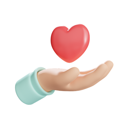 Giving Love  3D Icon