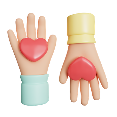 Giving Love  3D Icon