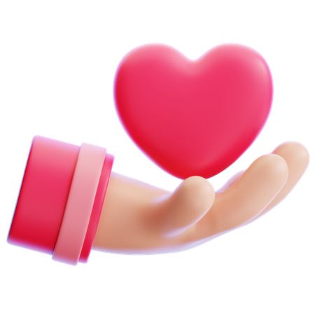 Giving Love  3D Icon