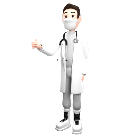 Giving Medical Medical Advise  3D Illustration