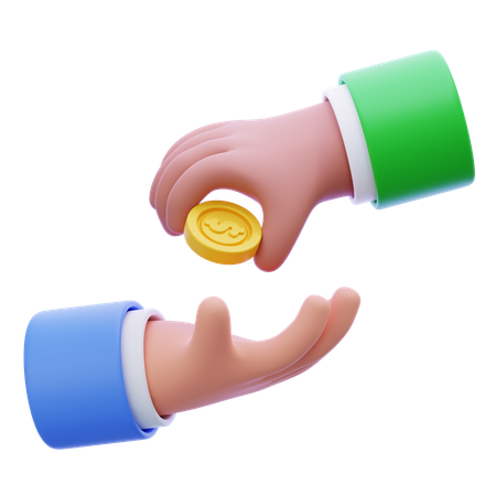 Giving Money  3D Icon