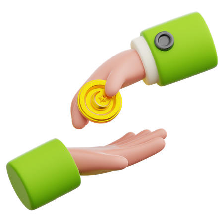 Giving money  3D Icon