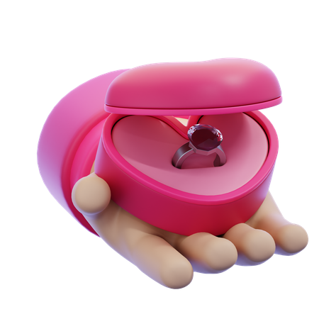 Giving Promise RIng  3D Icon