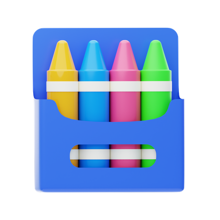 Cor de giz de cera  3D Icon