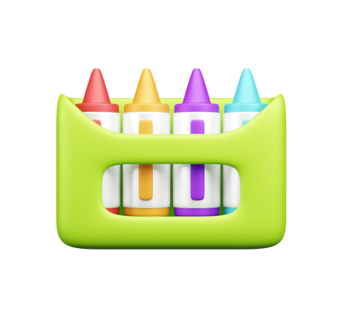 Cor de giz de cera  3D Icon
