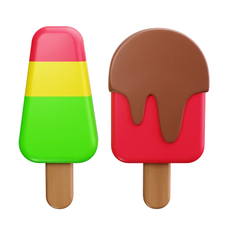 Glace à l'eau  3D Icon