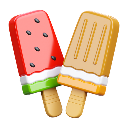 Glace à l'eau  3D Icon