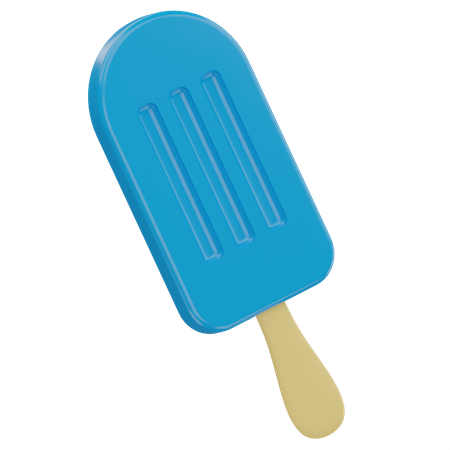 Glace à l'eau  3D Illustration