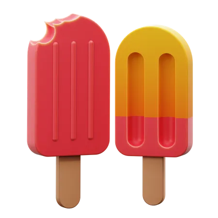 Glace à l'eau  3D Icon