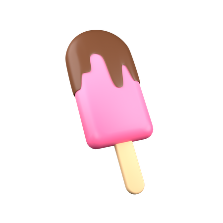 Glace à l'eau  3D Illustration