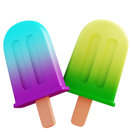 Glace à l'eau  3D Icon