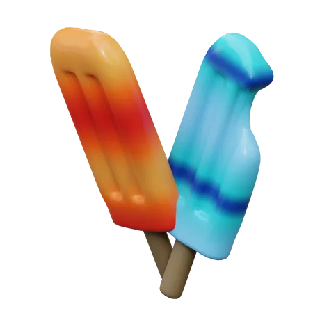 Glace à l'eau  3D Icon