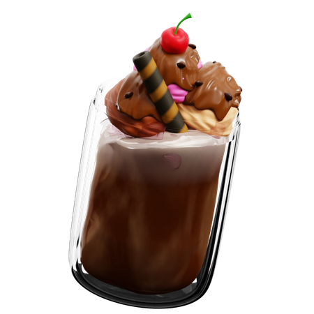 Café glacé  3D Icon