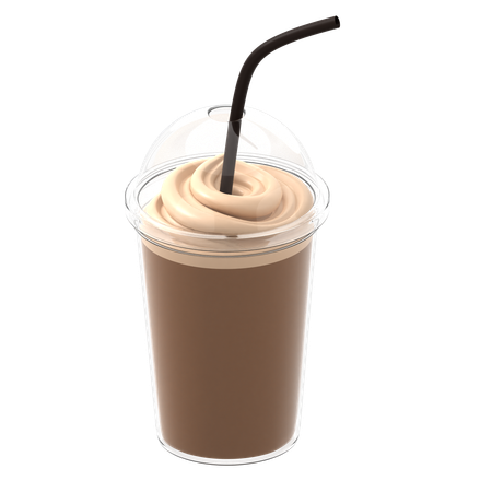 Glace Coffee  3D Icon