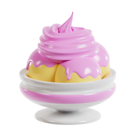 Glace renversée  3D Icon