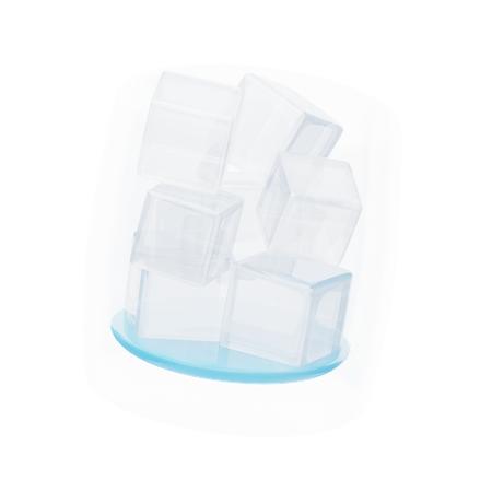 Glaçons  3D Icon