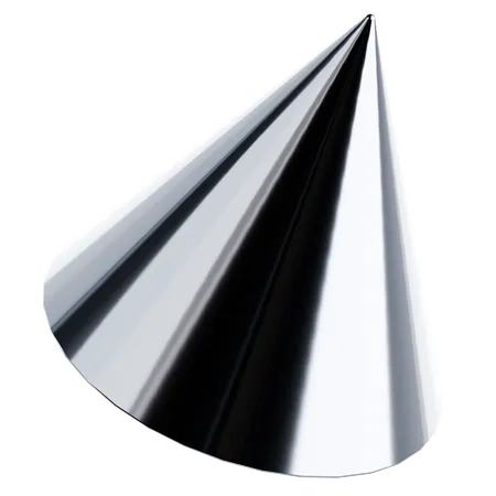 Glänzende metallische Form  3D Icon