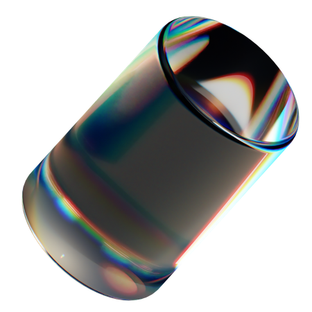 Abstrakte Glasform  3D Icon