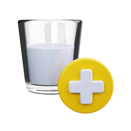 Ein Glas Milch  3D Icon