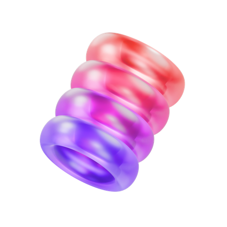 Glas regenbogen abstrakt  3D Icon