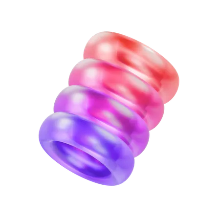 Glas regenbogen abstrakt  3D Icon